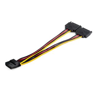 StarTech.com Cable Divisor Splitter SATA a LP4 en Y - con Recubrimiento en PVC y Alambre de 53,47mm2
