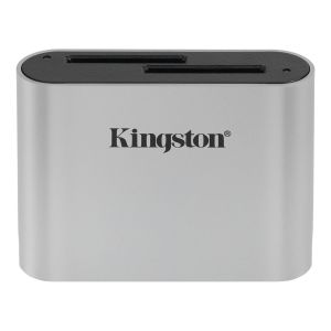 Kingston Technology Workflow SD Reader lector de tarjeta USB 3.2 Gen 1 (3.1 Gen 1) Negro, Plata