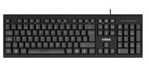Nilox NXKME0011 teclado Ratón incluido Oficina USB Español Negro