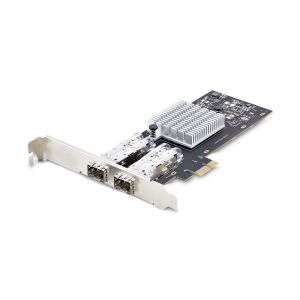 StarTech.com Tarjeta PCIe 2.1x1 de Red de Fibra Óptica/Cobre Ethernet 1Gb SFP de 2 Puertos - Chipset Controlador Intel I350-AM2 - Cobre de 1000BASE/Fibra Óptica - NIC