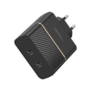 OtterBox EU Wall Charger 50W - 1X USB-C 30W + 1X USB-C 20W USB-PD, negro