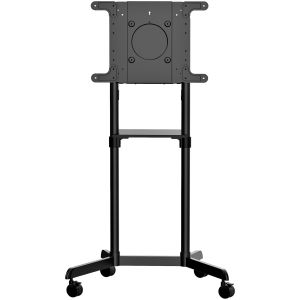 StarTech.com Carrito para TV - Soporte Rodante VESA para TV de 37 a 70 Pulgadas (70kg) - Base para Televisor con Estante - con Giro e Inclinación - Soporte Universal con Ruedas para TV