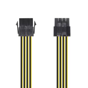 AISENS Cable Alimentación, 8pin/H-4+4pin/M, 30cm