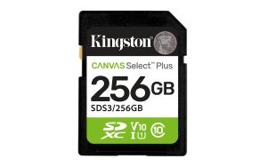Kingston Technology 256 GB SDXC Canvas Select Plus Gen3 150 MB/s C10 UHS-I U1 V10