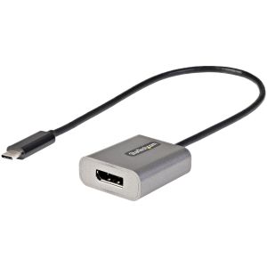 StarTech.com Adaptador USB C a DisplayPort - Conversor USB Tipo C a DisplayPort 1.4 de 8K/4K 60Hz - Convertidor de Vídeo Tipo Dongle USBC a DP para Monitor - Funciona con Thunderbolt 3 - Cable de 30cm
