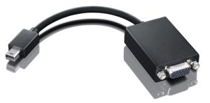 Lenovo 0A36536 adaptador de cable de vídeo VGA (D-Sub) Mini DisplayPort Negro