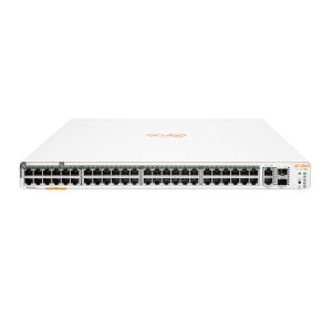 Hewlett Packard Enterprise Aruba Instant On 1960 48G 40p Class4 8p Class6 PoE 2XGT 2SFP+ 600W Gestionado L2+ Gigabit Ethernet (10/100/1000) Energía sobre Ethernet (PoE) 1U Blanco