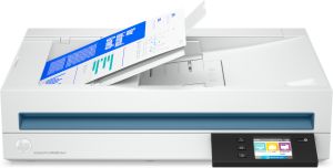 HP Scanjet Pro N4600 fnw1 Escáner de superficie plana y alimentador automático de documentos (ADF) 1200 x 1200 DPI A5 Blanco
