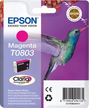 Epson Hummingbird Cartucho T0803 magenta