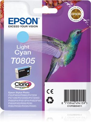 Epson Hummingbird Cartucho T0805 cian claro (etiqueta RF)