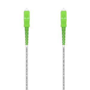 AISENS A152-0498 cable de fibra optica 10 m SC/APC G.657.A2 Blanco