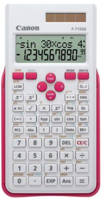 Canon F-715SG calculadora Bolsillo Calculadora científica Rosa, Blanco