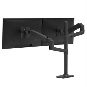 Ergotron LX Series LX Dual Stacking Arm, Tall Pole, Matte Black 101,6 cm (40") Escritorio Negro