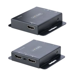 StarTech.com Extensor HDMI por CAT5/CAT6, 4K de 30Hz, para 39m o 1080p para 70m, Alargador HDMI, Juego Transmisor y Receptor PoC HDMI, Infrarrojos - para Vídeo Local