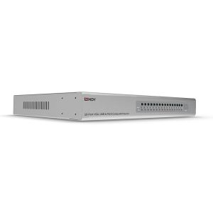 Lindy 39527 interruptor KVM Montaje en rack Plata