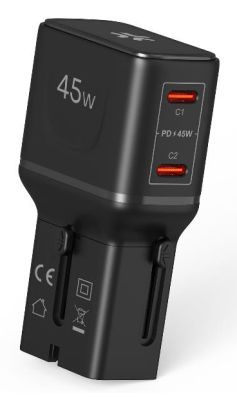 Celly MULTIPLUGSL45W cargador de dispositivo móvil Auriculares, Smartphone, Tableta Negro Corriente alterna Carga rápida Interior