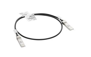 Aruba, a Hewlett Packard Enterprise company R9D19A cable de fibra optica 1 m SFP+ Negro, Plata