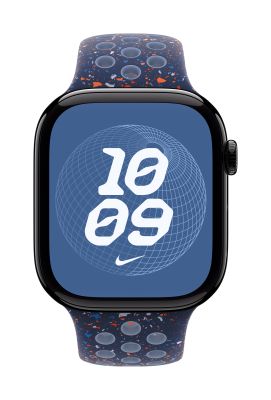 Apple Nike Sport Band Grupo de rock Azul Aluminio, Fluoroelastómero