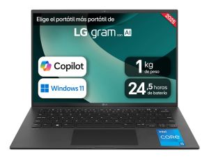LG 14Z90RU-G.AP55B ordenador portatil Intel® Core™ i5 i5-1334U Portátil 35,6 cm (14") WUXGA 16 GB LPDDR4x-SDRAM 512 GB SSD Wi-Fi 6E (802.11ax) Windows 11 Pro Inglés Negro