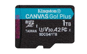 Kingston Technology 1 TB microSDXC Canvas Go Plus Gen4 200R A2 U3 Paquete individual sin ADP