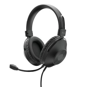 Trust HS-250 Auriculares Alámbrico Diadema Llamadas/Música Negro