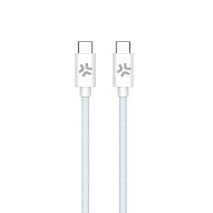 Celly USBCUSBCCOTTLB cable USB 1,5 m USB C Azul, Blanco