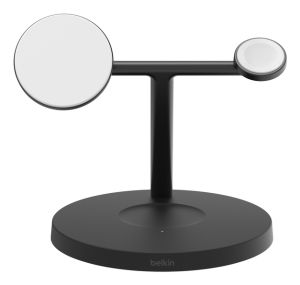 Belkin BoostCharge Pro Auriculares, Smartphone, Reloj inteligente Negro USB Cargador inalámbrico Carga rápida Interior