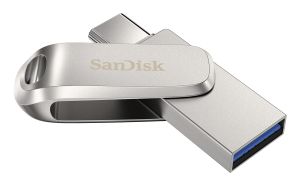 SanDisk Ultra Dual Drive Luxe unidad flash USB 2 TB USB Type-A / USB Type-C 3.2 Gen 1 (3.1 Gen 1) Plata
