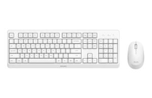 Philips 3000 series SPT6307WL/16 teclado Ratón incluido Universal RF inalámbrico QWERTY Inglés Blanco