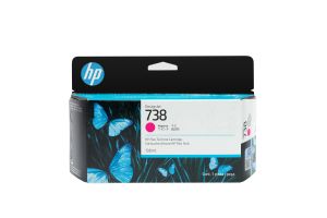 HP Cartucho de tinta magenta DesignJet 738 de 130 ml