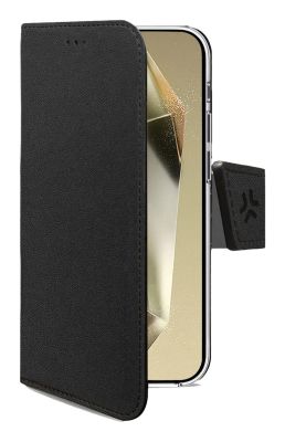 Celly WALLY funda para teléfono móvil 17,5 cm (6.9") Funda cartera Negro