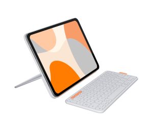 Logitech Flip Folio QWERTY Italiano Bluetooth Gris claro