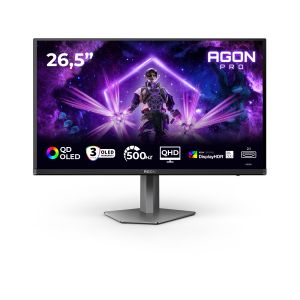 AOC AGON PRO AG276QKD2 pantalla para PC 67,3 cm (26.5") 2560 x 1440 Pixeles Quad HD QD-OLED Negro, Gris
