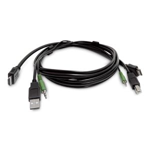 StarTech.com Cable KVM HDMI de 1,8m - USB 2.0 - Audio de 3,5mm - Cable Combo Universalmente Compatible con Switches KVM - TAA