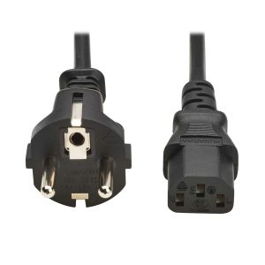 Eaton P054-02M-EU cable de transmisión Negro 2 m CEE7/7 IEC C13
