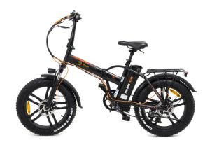 eBIKE YOU-RIDE Texas - Urban - Fat 20” x 4 - BAT. EXTRAIBLE - NEGRO/NARANJA