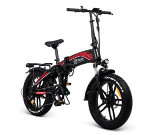 eBIKE YOURIDE Dakar - Urban - Fat 20” x 4 - BAT. INTEGRADA Y EXTRAIBLE - NEGRO/ROJO