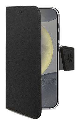 Celly WALLY1163 funda para teléfono móvil 16 cm (6.3") Funda cartera Negro