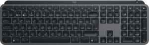 Logitech MX Keys S teclado Universal RF Wireless + Bluetooth QWERTY Portugués Grafito