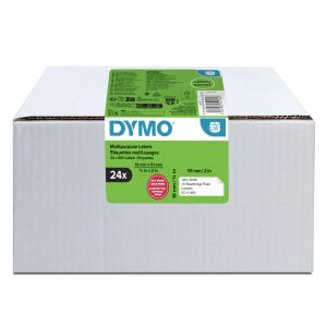DYMO LW etiquetas auténticas multiusos/de dirección del remitente | 19 mm × 51 mm |24 rollos de 500 etiquetas con reverso fácil de retirar (12.000 unidades) | para etiquetadoras LabelWriter