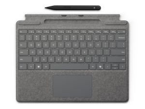 Microsoft 8X8-00175 teclado para móvil Microsoft Cover port Platino