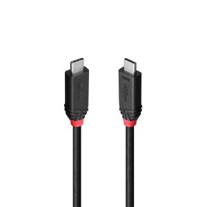 Lindy 37000 cable USB USB4 Gen 3x2 0,5 m USB C Negro