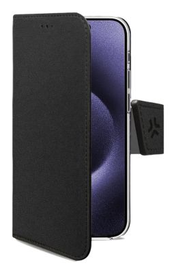 Celly WALLY1081 funda para teléfono móvil 17,5 cm (6.9") Funda cartera Negro