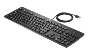 HP USB Business Slim Keyboard teclado Oficina Negro PRODUCTO ABIERTO SIN USAR