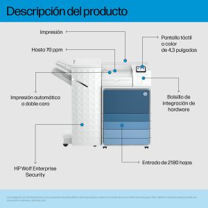 HP LaserJet Enterprise 8501x+ Blanco y negro Impresora
