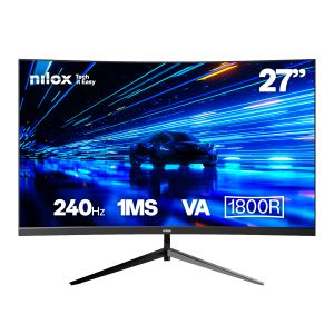 Nilox MONITOR 27 CURVO 240HZ VA HDMI Y DP pantalla para PC 68,6 cm (27") 1920 x 1080 Pixeles Full HD LCD