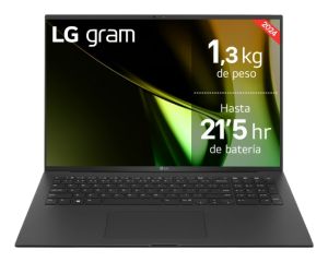 LG Gram 17Z90S Intel Core Ultra 7 155H Portátil 43,2 cm (17") WQXGA 16 GB DDR5-SDRAM 1 TB SSD Wi-Fi 6 (802.11ax) Windows 11 Home Negro