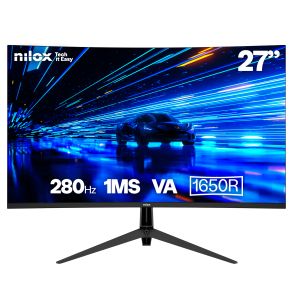 Nilox NXM27CV28001 pantalla para PC 68,6 cm (27") 1920 x 1080 Pixeles Full HD LED Negro