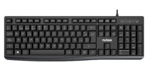 Nilox NXKBE000013 teclado Oficina USB Español Negro