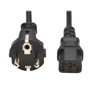 Eaton P054-01M-EU cable de transmisión Negro 1 m CEE7/7 IEC C13